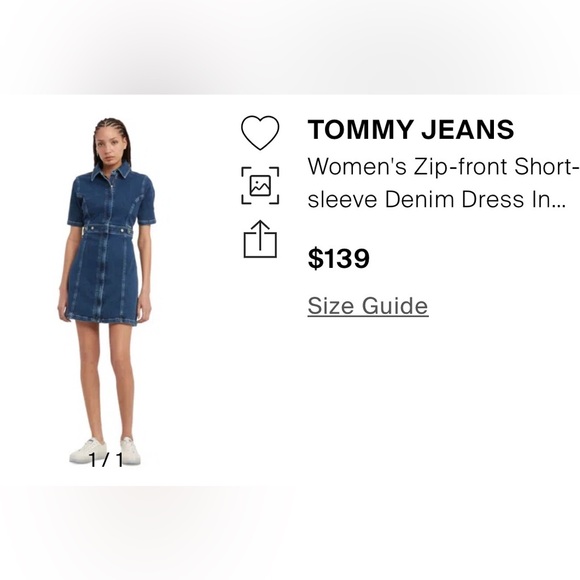 Tommy Hilfiger Classic Blue Denim Dress - Picture 8 of 8